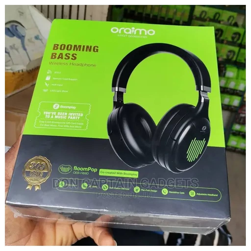 Booming Bass oraimo headphones